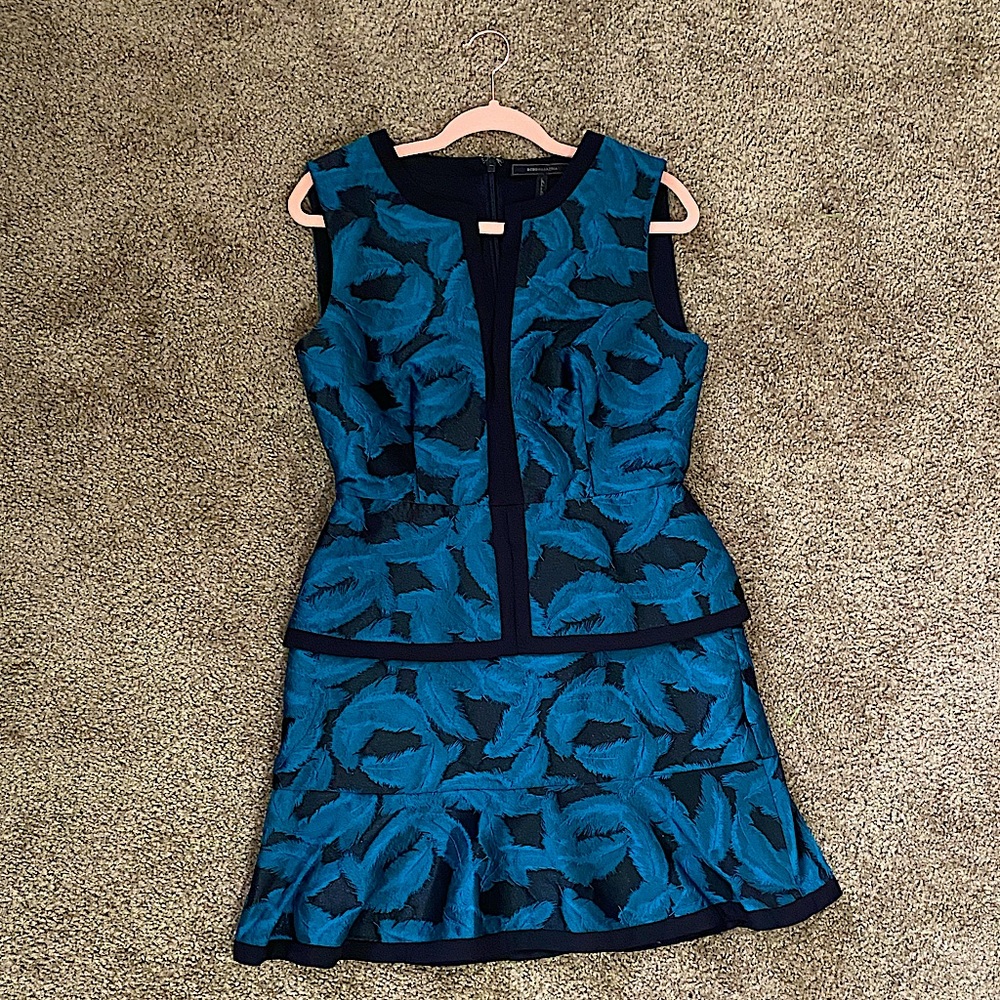 BCBG MaxAzria teal mini dress